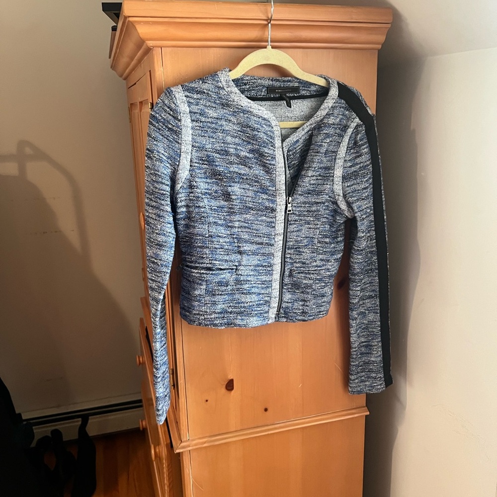 NWOT BCBGMaxazria Knit Moto Jacket